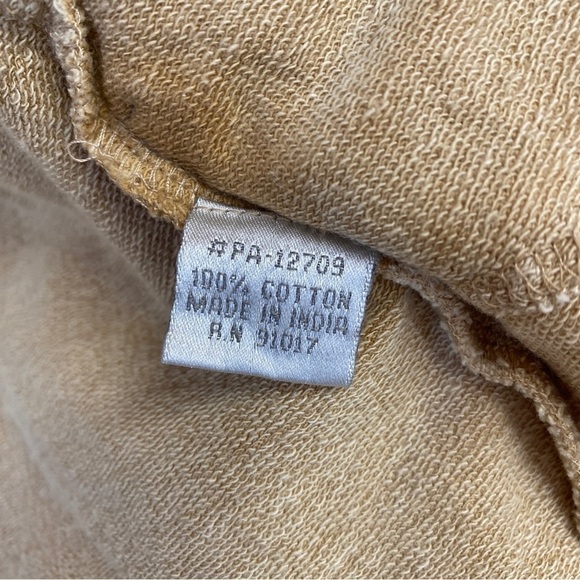 Solitaire Boho Open Front Beige Embroidered Kimono Cardigan Sz S - Picture 10 of 11